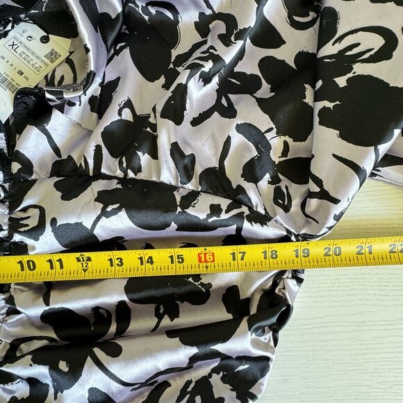 NWT ZARA The Dita Dress Satin Effect Size XL Lavender Rugged Bloggers Favorite - Picture 12 of 15